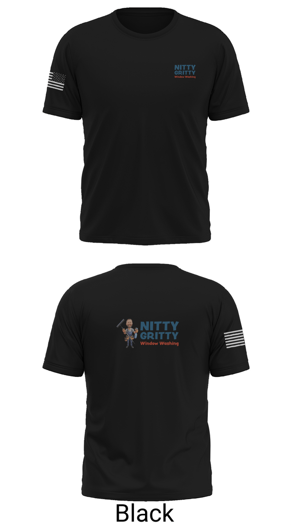 Old School Cotton Feel Shirt, Nitty Gritty Window washing, , Teamtime, Team time, sublimation, custom sports apparel, team uniforms, spirit wear, spiritwear, sports uniforms, custom shirts, team store, custom team store, fundraiser sports, apparel fundraiser