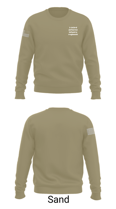 1-143rd airborne infantry regiment 54529572 Crew Neck Sweatshirt - 81