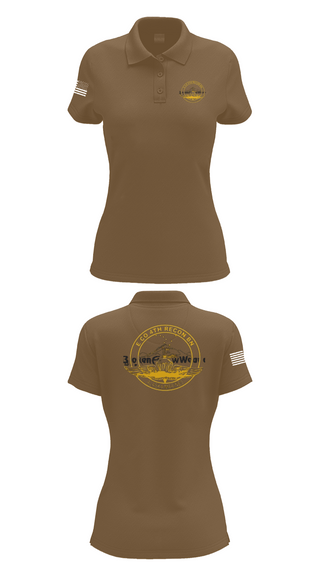 Womens Short Sleeve Performance Polo, E Co 4th Recon BN, , Teamtime, Team time, sublimation, custom sports apparel, team uniforms, spirit wear, spiritwear, sports uniforms, custom shirts, team store, custom team store, fundraiser sports, apparel fundraiser