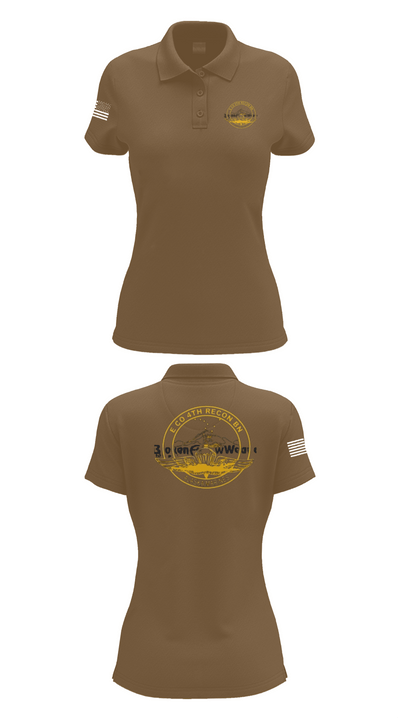 E Co 4th Recon BN 66844885 Women's Short Sleeve Performance Polo  - 15