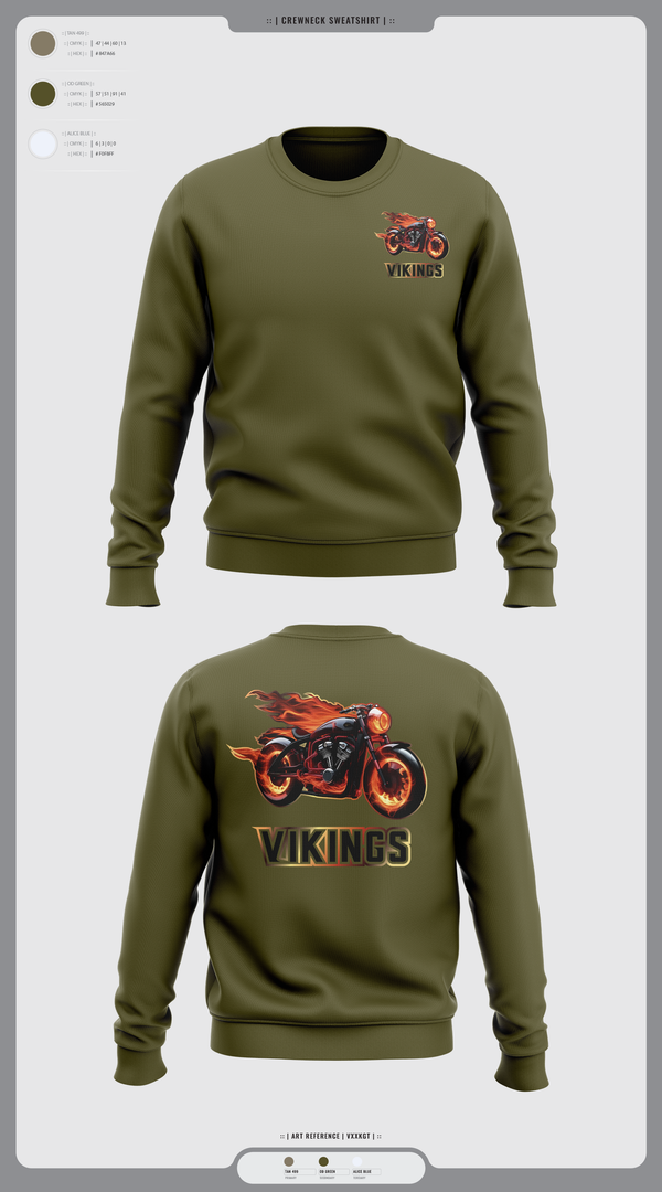 Crew Neck Sweatshirt, Vikings, , Teamtime, Team time, sublimation, custom sports apparel, team uniforms, spirit wear, spiritwear, sports uniforms, custom shirts, team store, custom team store, fundraiser sports, apparel fundraiser