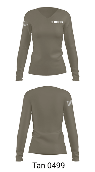 Womens Long Sleeve Vneck Shirt, 1 CBCS, Air Force, Teamtime, Team time, sublimation, custom sports apparel, team uniforms, spirit wear, spiritwear, sports uniforms, custom shirts, team store, custom team store, fundraiser sports, apparel fundraiser