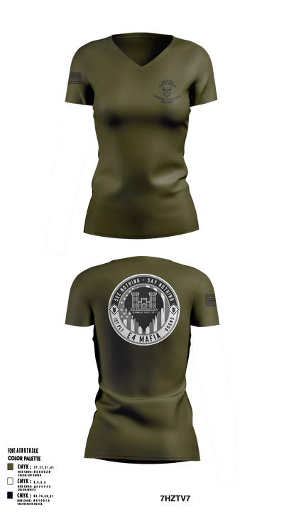 Bco 71161632 Women's Short Sleeve V-neck Shirt - 1