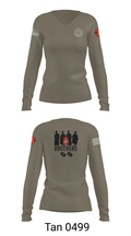 Wpns 1/8 Mortars 40720351 Women's Long Sleeve V-neck Shirt - 78