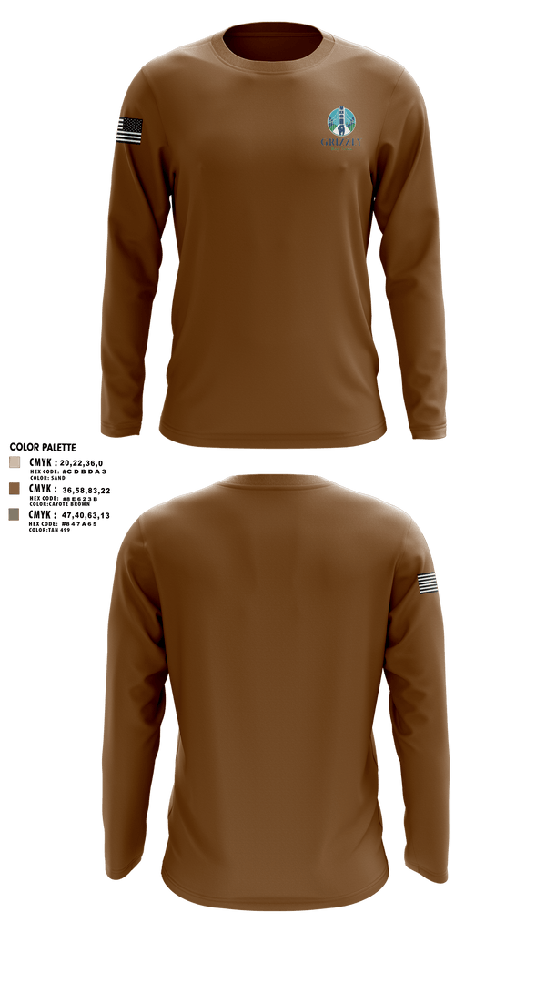 Long Sleeve Performance Shirt, Grizzly bay area, , Teamtime, Team time, sublimation, custom sports apparel, team uniforms, spirit wear, spiritwear, sports uniforms, custom shirts, team store, custom team store, fundraiser sports, apparel fundraiser