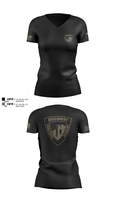 Discovery ChalleNGe Academy 60550316 Women's Short Sleeve V-neck Shirt - 4