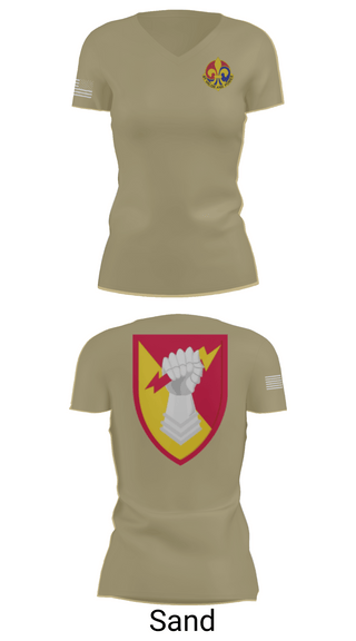 Womens Short Sleeve Vneck Shirt, 38th ADA BDE, Army, Teamtime, Team time, sublimation, custom sports apparel, team uniforms, spirit wear, spiritwear, sports uniforms, custom shirts, team store, custom team store, fundraiser sports, apparel fundraiser