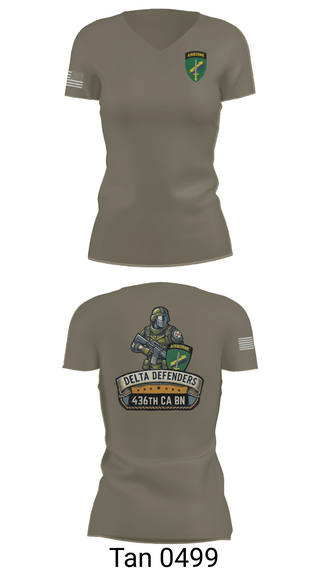Womens Short Sleeve Vneck Shirt, D Co 436th CA BN, , Teamtime, Team time, sublimation, custom sports apparel, team uniforms, spirit wear, spiritwear, sports uniforms, custom shirts, team store, custom team store, fundraiser sports, apparel fundraiser