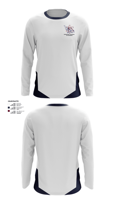 Syracuse Academy of Science Track and Field 48697505 Long Sleeve Performance Shirt 40