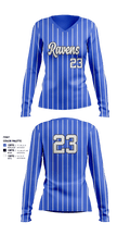 Irvington Preparatory Academy Softball 81081821 Women's Long Sleeve V-neck Shirt - 2
