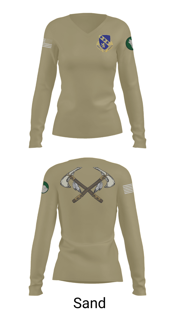 Womens Long Sleeve Vneck Shirt, Marauders, Army, Teamtime, Team time, sublimation, custom sports apparel, team uniforms, spirit wear, spiritwear, sports uniforms, custom shirts, team store, custom team store, fundraiser sports, apparel fundraiser