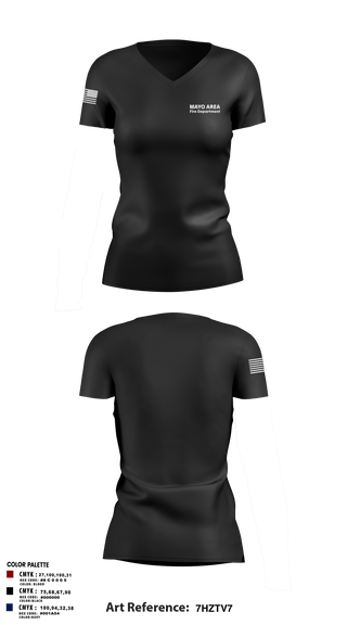 Womens Short Sleeve Vneck Shirt, Mayo Area Fire Department, , Teamtime, Team time, sublimation, custom sports apparel, team uniforms, spirit wear, spiritwear, sports uniforms, custom shirts, team store, custom team store, fundraiser sports, apparel fundraiser
