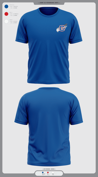 Short Sleeve Performance Shirt, Cleveland Blue Raiders, Track & Field, Teamtime, Team time, sublimation, custom sports apparel, team uniforms, spirit wear, spiritwear, sports uniforms, custom shirts, team store, custom team store, fundraiser sports, apparel fundraiser