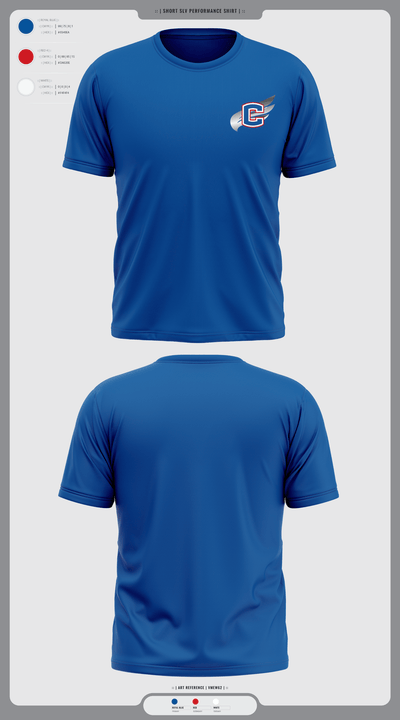 Cleveland Blue Raiders 65341867 Short Sleeve Performance Shirt - 1