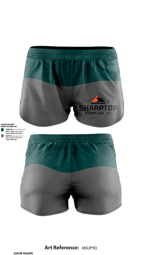 Womens Shorts, SharpTop Roofs, , Teamtime, Team time, sublimation, custom sports apparel, team uniforms, spirit wear, spiritwear, sports uniforms, custom shirts, team store, custom team store, fundraiser sports, apparel fundraiser