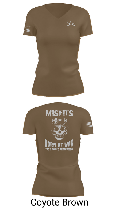4th platoon misfits 6678865 Women's Short Sleeve V-neck Shirt - 8