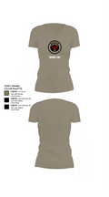 593rd esc 84588432 Women's Short Sleeve V-neck Shirt - 64