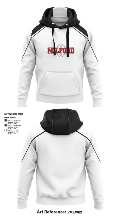 Milford Eagles Pop Warner Football and Cheer 85500081 Hoodie - 5 (2)