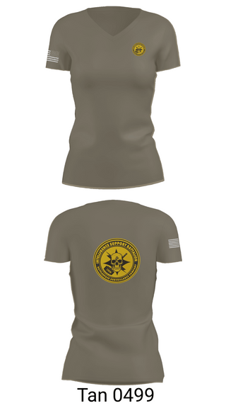 Womens Short Sleeve Vneck Shirt, Battlespace Surveillance Company, , Teamtime, Team time, sublimation, custom sports apparel, team uniforms, spirit wear, spiritwear, sports uniforms, custom shirts, team store, custom team store, fundraiser sports, apparel fundraiser