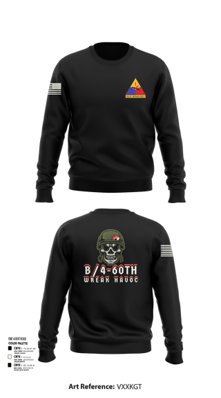 Crew Neck Sweatshirt, B/4-60TH ADAR, Army, Teamtime, Team time, sublimation, custom sports apparel, team uniforms, spirit wear, spiritwear, sports uniforms, custom shirts, team store, custom team store, fundraiser sports, apparel fundraiser