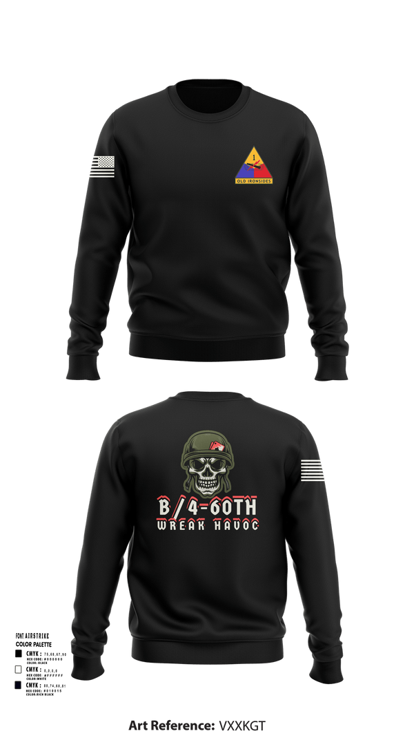 Crew Neck Sweatshirt, B/4-60TH ADAR, Army, Teamtime, Team time, sublimation, custom sports apparel, team uniforms, spirit wear, spiritwear, sports uniforms, custom shirts, team store, custom team store, fundraiser sports, apparel fundraiser