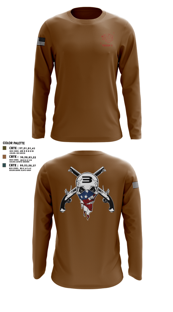 Long Sleeve Performance Shirt, Special Boat Team 22, , Teamtime, Team time, sublimation, custom sports apparel, team uniforms, spirit wear, spiritwear, sports uniforms, custom shirts, team store, custom team store, fundraiser sports, apparel fundraiser