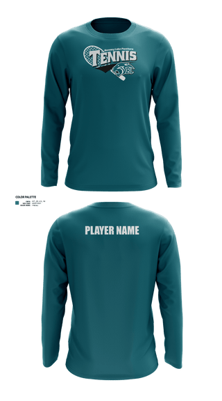 Long Sleeve Performance Shirt, Bonney Lake Panthers Tennis, Tennis, Teamtime, Team time, sublimation, custom sports apparel, team uniforms, spirit wear, spiritwear, sports uniforms, custom shirts, team store, custom team store, fundraiser sports, apparel fundraiser