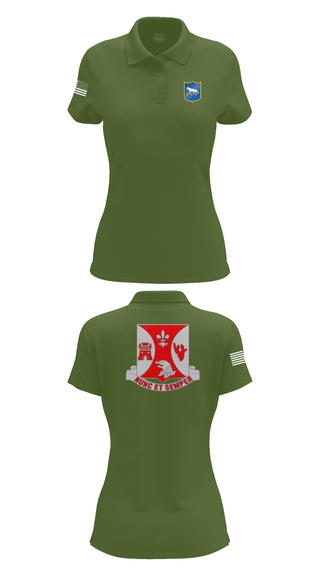 Womens Short Sleeve Performance Polo, 2/196th RTI, , Teamtime, Team time, sublimation, custom sports apparel, team uniforms, spirit wear, spiritwear, sports uniforms, custom shirts, team store, custom team store, fundraiser sports, apparel fundraiser