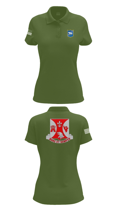 2/196th RTI 78936659 Women's Short Sleeve Performance Polo  - 52