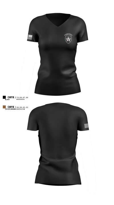 2ID 36975202 Women's Short Sleeve V-neck Shirt - 4png