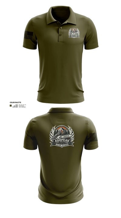 AshPeak Fire Solutions 58652744 Short Sleeve Performance Polo - 2