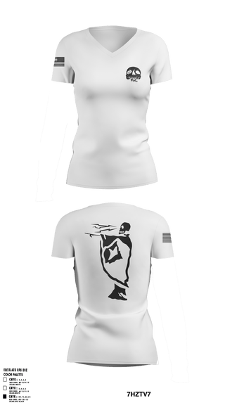 Womens Short Sleeve Vneck Shirt, First battalion first Marines, , Teamtime, Team time, sublimation, custom sports apparel, team uniforms, spirit wear, spiritwear, sports uniforms, custom shirts, team store, custom team store, fundraiser sports, apparel fundraiser