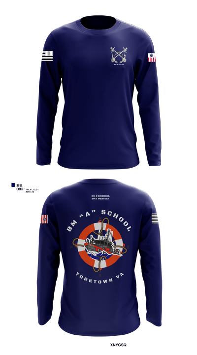 BM “A” 25-06 10728160 Long Sleeve Performance Shirt 105