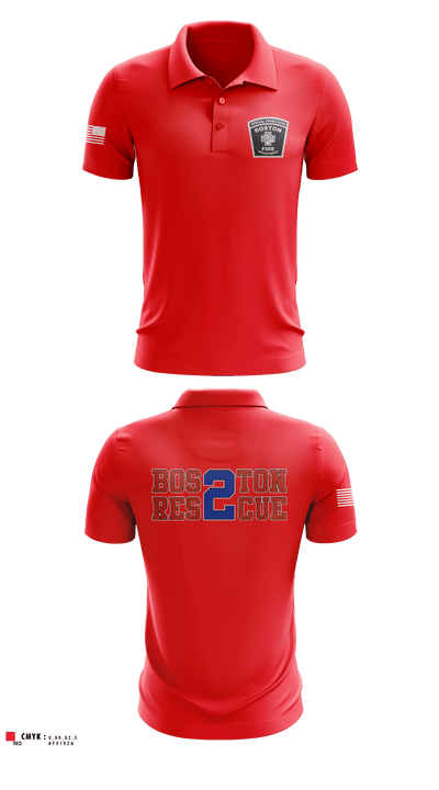 Boston Fire Department 36118843 Short Sleeve Performance Polo - 3