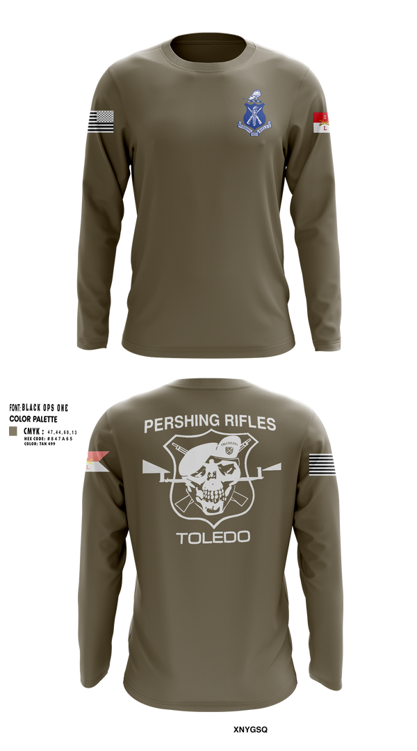 Long Sleeve Performance Shirt, Pershing Rifles Troop L-1, , Teamtime, Team time, sublimation, custom sports apparel, team uniforms, spirit wear, spiritwear, sports uniforms, custom shirts, team store, custom team store, fundraiser sports, apparel fundraiser