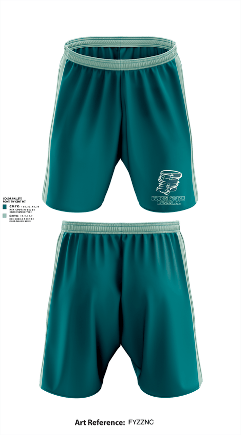 Athletic Shorts With Pockets, Harris Storm Baseball, Baseball, Teamtime, Team time, sublimation, custom sports apparel, team uniforms, spirit wear, spiritwear, sports uniforms, custom shirts, team store, custom team store, fundraiser sports, apparel fundraiser