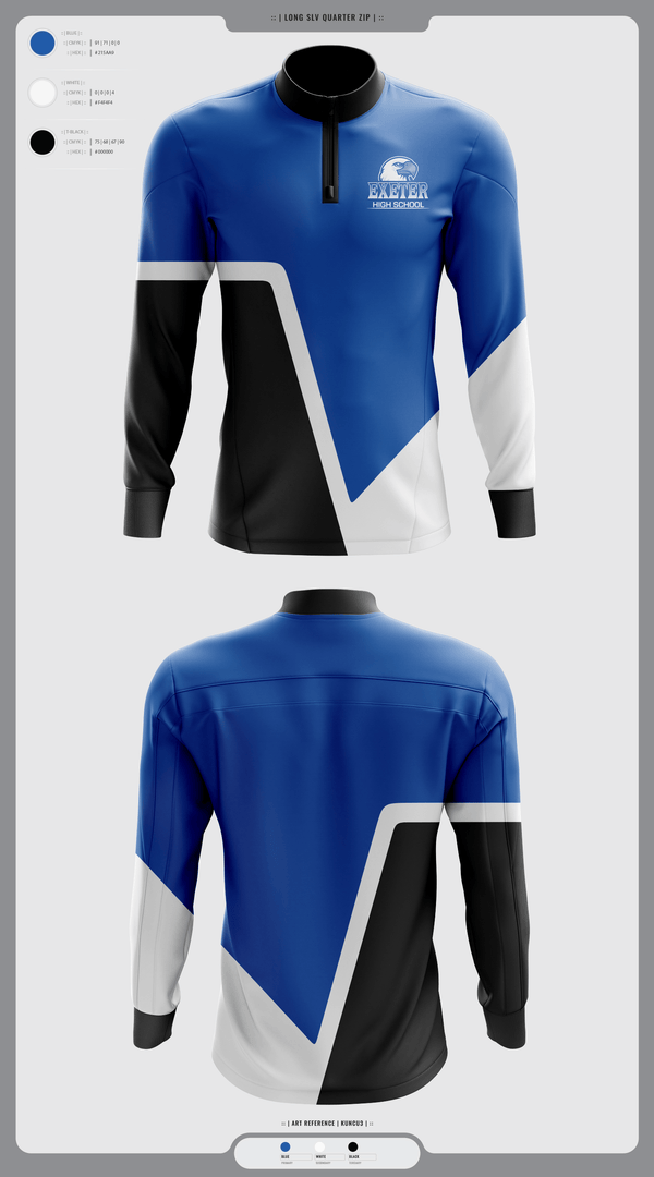 Quarter Zip Jacket, Exeter Township Senior High School Field Hockey, Field Hockey, Teamtime, Team time, sublimation, custom sports apparel, team uniforms, spirit wear, spiritwear, sports uniforms, custom shirts, team store, custom team store, fundraiser sports, apparel fundraiser