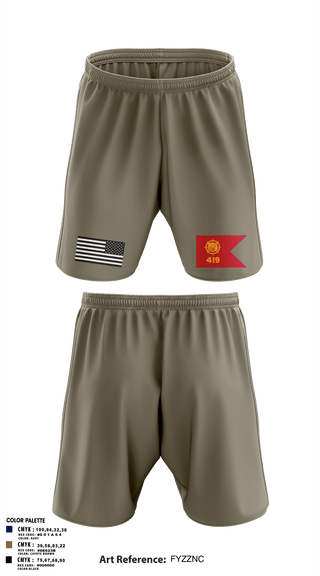 Athletic Shorts With Pockets, 419th Transportation Company, , Teamtime, Team time, sublimation, custom sports apparel, team uniforms, spirit wear, spiritwear, sports uniforms, custom shirts, team store, custom team store, fundraiser sports, apparel fundraiser