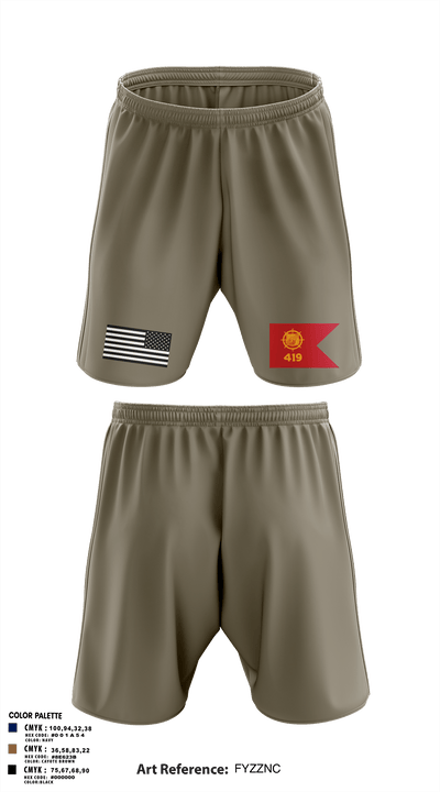419th Transportation Company 77426737 Athletic Shorts With Pockets - 2