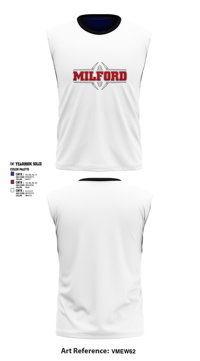 Milford Eagles Pop Warner Football and Cheer 85500081 Tank Top - 3 (2)