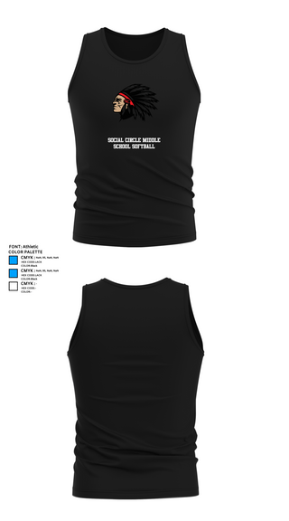 Tank Top, Social Circle Middle School Softball, Softball, Teamtime, Team time, sublimation, custom sports apparel, team uniforms, spirit wear, spiritwear, sports uniforms, custom shirts, team store, custom team store, fundraiser sports, apparel fundraiser