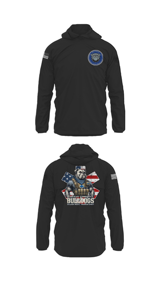 Windbreaker, Bravo Company Bulldogs, , Teamtime, Team time, sublimation, custom sports apparel, team uniforms, spirit wear, spiritwear, sports uniforms, custom shirts, team store, custom team store, fundraiser sports, apparel fundraiser