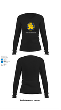 Wausau West Warriors Tennis 24400380 Women's Long Sleeve V-neck Shirt - 34