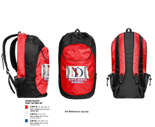 Gear Bag, North Dakota Baseball, Baseball, Teamtime, Team time, sublimation, custom sports apparel, team uniforms, spirit wear, spiritwear, sports uniforms, custom shirts, team store, custom team store, fundraiser sports, apparel fundraiser