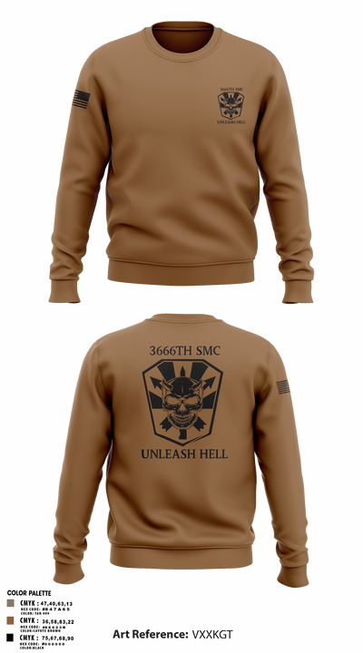 3666 Support Maintenance Company 81340233 Crew Neck Sweatshirt - 2
