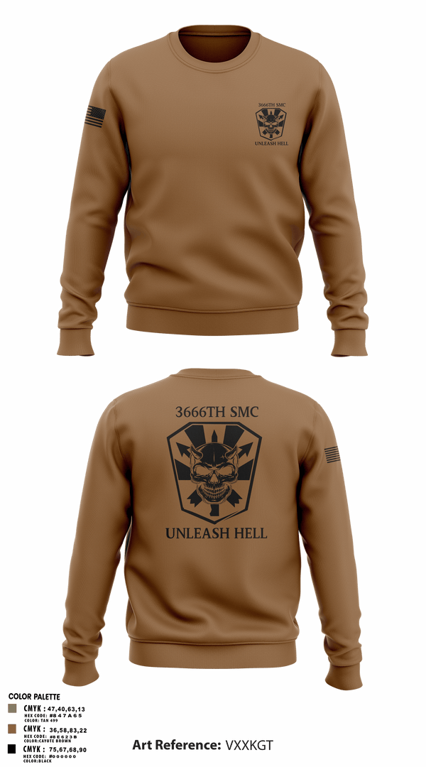 Crew Neck Sweatshirt, 3666 Support Maintenance Company, , Teamtime, Team time, sublimation, custom sports apparel, team uniforms, spirit wear, spiritwear, sports uniforms, custom shirts, team store, custom team store, fundraiser sports, apparel fundraiser