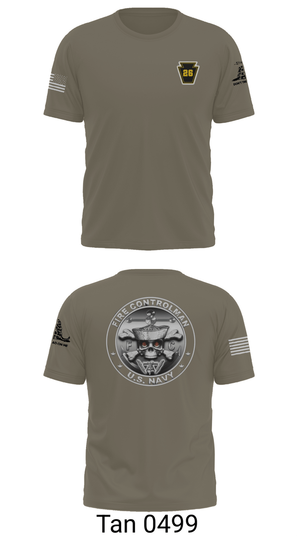 Short Sleeve Performance Shirt, Fire Controlman, Navy, Teamtime, Team time, sublimation, custom sports apparel, team uniforms, spirit wear, spiritwear, sports uniforms, custom shirts, team store, custom team store, fundraiser sports, apparel fundraiser