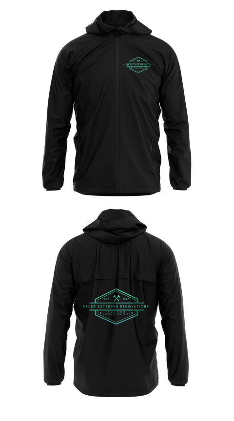 Windbreaker, Baker Exterior Renovations, , Teamtime, Team time, sublimation, custom sports apparel, team uniforms, spirit wear, spiritwear, sports uniforms, custom shirts, team store, custom team store, fundraiser sports, apparel fundraiser
