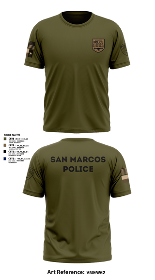 Short Sleeve Rash Guard Shirt, San Marcos Police Drone Unit, Police, Teamtime, Team time, sublimation, custom sports apparel, team uniforms, spirit wear, spiritwear, sports uniforms, custom shirts, team store, custom team store, fundraiser sports, apparel fundraiser
