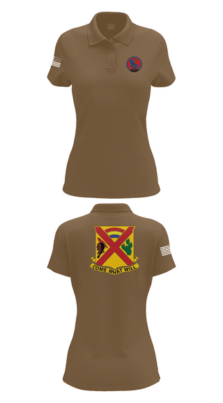 Womens Short Sleeve Performance Polo, Charley troop 2-108 CAV, , Teamtime, Team time, sublimation, custom sports apparel, team uniforms, spirit wear, spiritwear, sports uniforms, custom shirts, team store, custom team store, fundraiser sports, apparel fundraiser